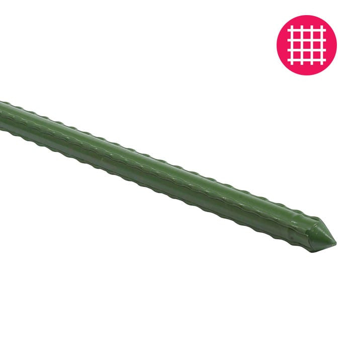 Grow1 6ft Steel Stake Plant Supports - Green 7/16" 20pcs - Image 2