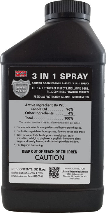 Doktor Doom Formula 420 3-in-1 Spray, 1 qt Doktor Doom Formula 420 3-in-1 Spray, 1 qt