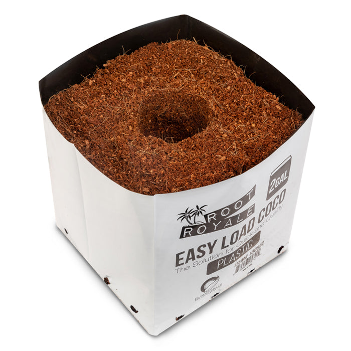 Root Royale Easy Load Coco Plastic Grow Bags 2 gal