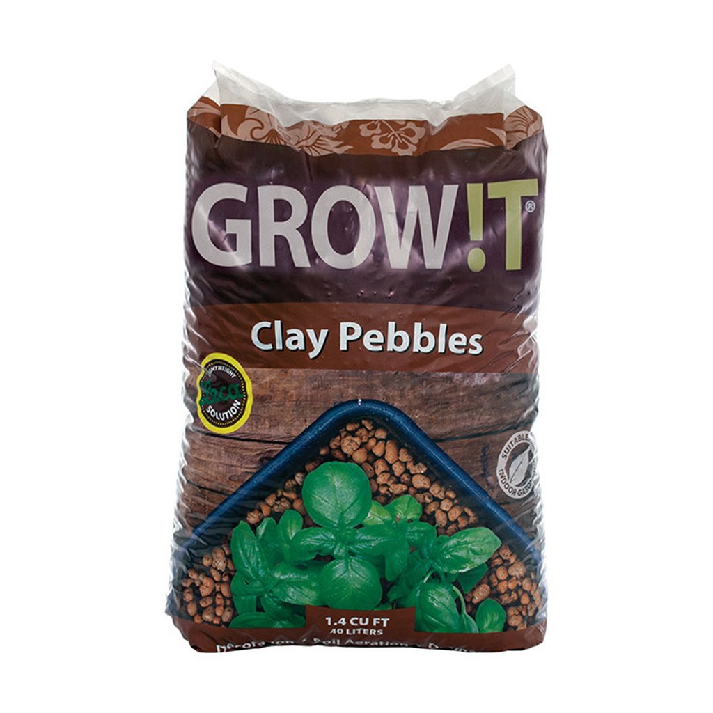 GROWIT GMC40L Clay Pebbles 4mm-16mm, 40 Liters