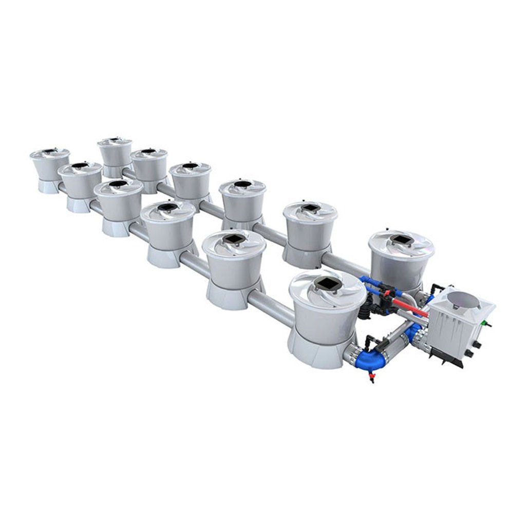 Alien Hydroponics BD100-0006 V-System 12 Pot - 2 Row RDWC Hydroponic System