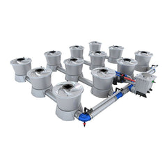 Alien Hydroponics BD100-0008 V-System 12 Pot - 4 Row RDWC Hydroponic System