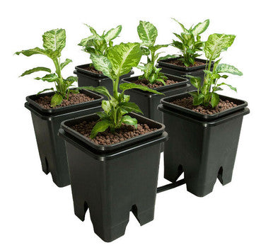 Active Aqua Grow Flow 2.0 Expansion Kit w/six 5 gal Square Pots