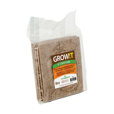 GROW!T Coco Caps, 6", Pack of 10