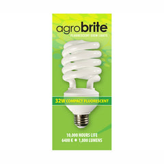 Agrobrite Compact Fluorescent Lamp, 32W (160W Equivalent) - 6400K - Grow Lights