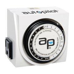 Autopilot Dual Outlet Grounded Timer - Grow Lights