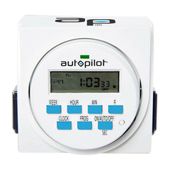Autopilot 7 Day Dual Outlet Digital Timer - TM01715D