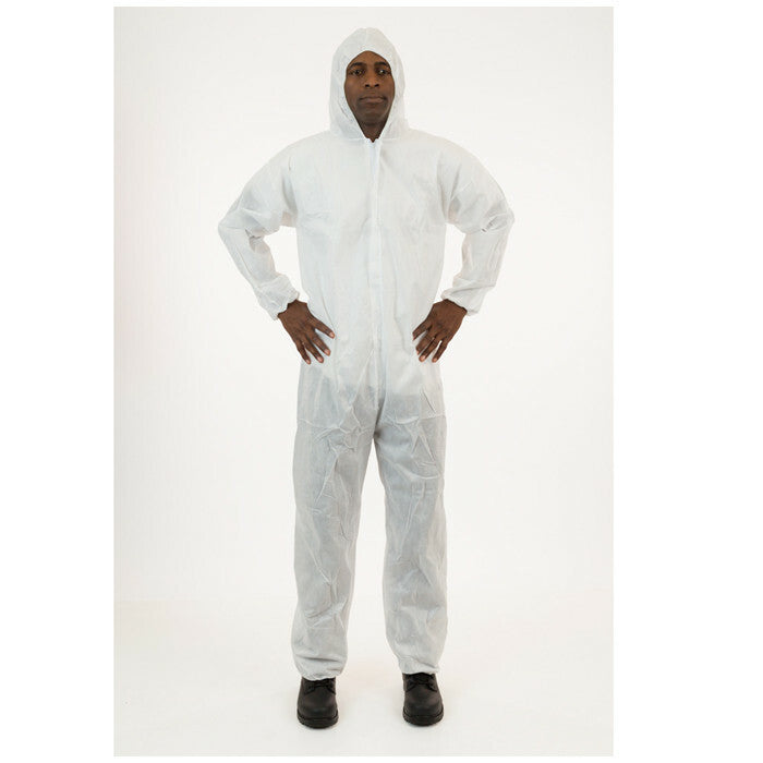 International Enviroguard SMS Large Coverall, White - Case of 25