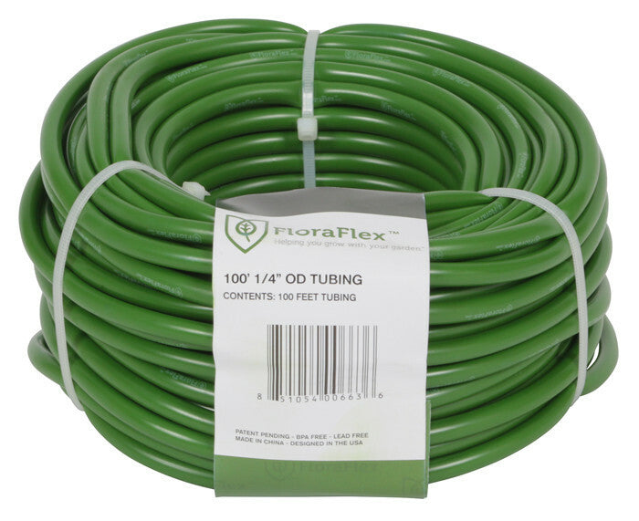 FloraFlex Tubing 100 ft Roll 1/4 in (Outer) x 3/16 in (Inner) - Hydroponics