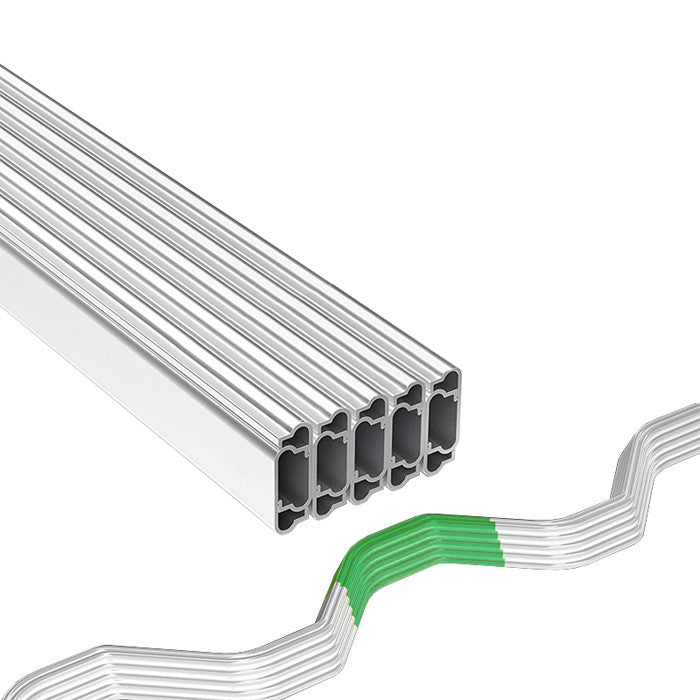 6.5' Feet ""U"" Shape Aluminum Wiggle Wire Channel For Greenhouse and Wiggle wire 6.5' White (10 Pack)