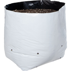 Hydrofarm 10 Gallon Grow Bag, White & Black, Pack of 200