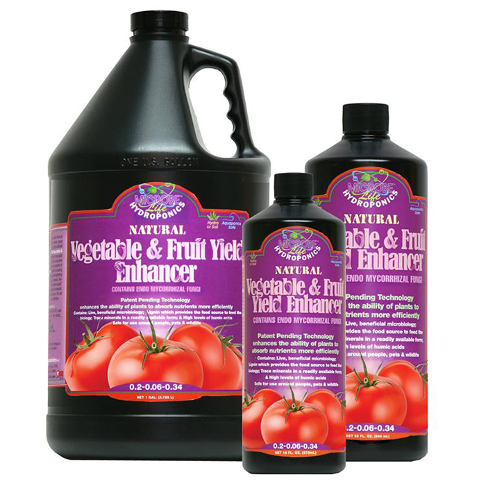 Microbe Life Hydroponics Vegetable & Fruit Yield Enhancer, 2.5 Gallon