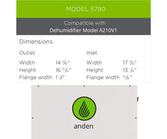 Anden Duct Kit, A210V1 - DH35790