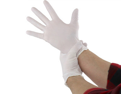 Mad Farmer White Nitrile Gloves, Box of 100