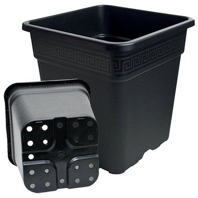 Gro Pro Black Square Pot, 8 Gallon - Pack of 70