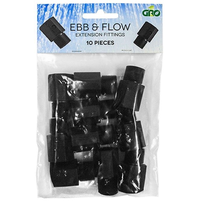 Grow1 Ebb & Flow Riser Extension Fittings - Pack of 10 - Environment