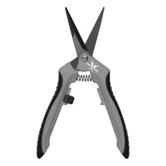 Piranha Pruner Trimming Scissors - Grey Handle & Curved Black Fluorine Blade