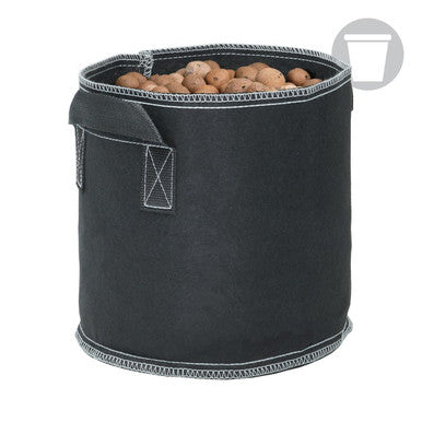 Grow1 7 Gallon Black Fabric Pot (With Handles)