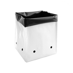 Grow1 Polyethylene Grow Bag, Black & White, 10 Gallon - Pack of 25