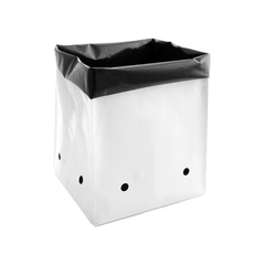 Grow1 Polyethylene Grow Bag, Black & White, 15 Gallon - Pack of 10