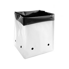 Grow1 Polyethylene Grow Bag, Black & White, 20 Gallon - Pack of 10