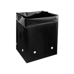 Grow1 Polyethylene Grow Bag, Black, 15 Gallon - Pack of 10