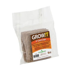GROW!T Coco Caps, 4", Pack of 10 - Hydroponics
