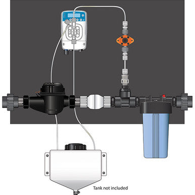 Dosatron Etatron eOne Micro-Dosing Pump 1.5 in - Assembled Panel, Right to Left