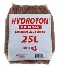 Mother Earth Hydroton Original Expanded Clay Pebbles, 25 Liter - Pallet of 60 Bags - Hydroponics
