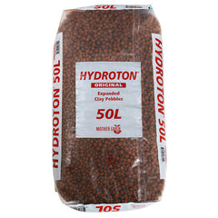 Mother Earth Hydroton Original Expanded Clay Pebbles, 50 Liter - Pallet of 33 Bags - Hydroponics