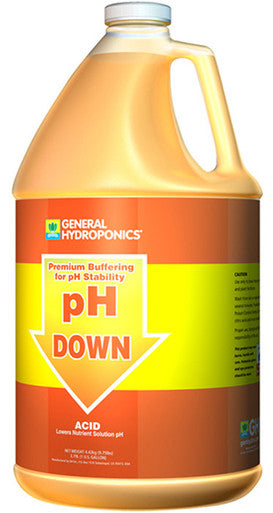General Hydroponics pH Down Liquid, 1 Gallon - (4/Cs) Case of 5
