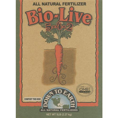 Down To Earth Bio-Live, 50 lb. - Pack of 4