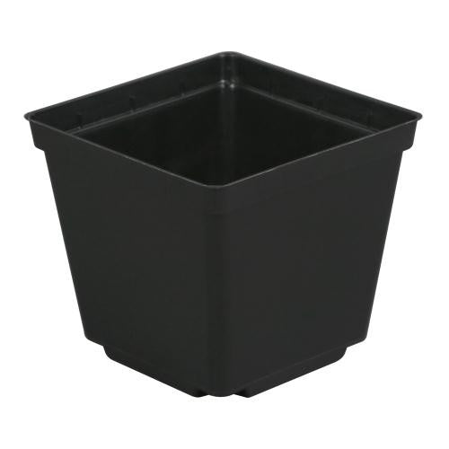 Gro Pro Black Plastic Pot, 3.5 x 3.5 x 3 in
