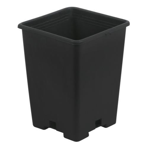 Gro Pro Black Plastic Square Pot, 5 x 5 x 7 in - Soils & Containers
