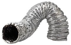 Ideal-Air Supreme Silver / Black Ducting, 6" x 25 ft