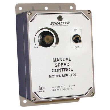 Schaefer Manual Fan Speed Controller - (6/Cs)