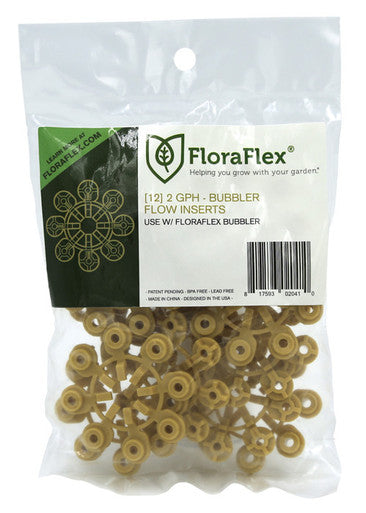 FloraFlex Bubbler Flow Insert 2 GPH - Pack of 12