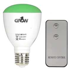 Grow1 Green LED Light Bulb/Flash Light With Remote