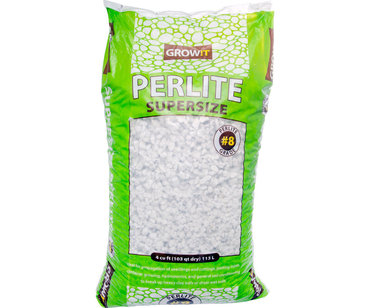 GROW!T #8 Perlite, Super Coarse, 4 Cubic Feet - Pack of 1 - Soils & Containers