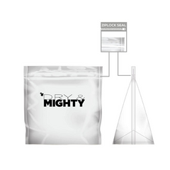 Dry & Mighty Air-Tight Storage Bags, Large - Pack of 25 - Harvest