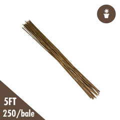 DL Wholesale 5' Natural Bamboo Stakes Bulk (250/bale)