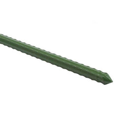 Grow1 6ft Steel Stake Plant Supports - Green 5/8" 10 pcs