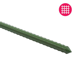 4' Steel Stake Plant Support - Green 20-pack - 5/16'' THIN