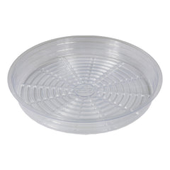 6'' Clear Plastic Pot Saucer - Case of 25