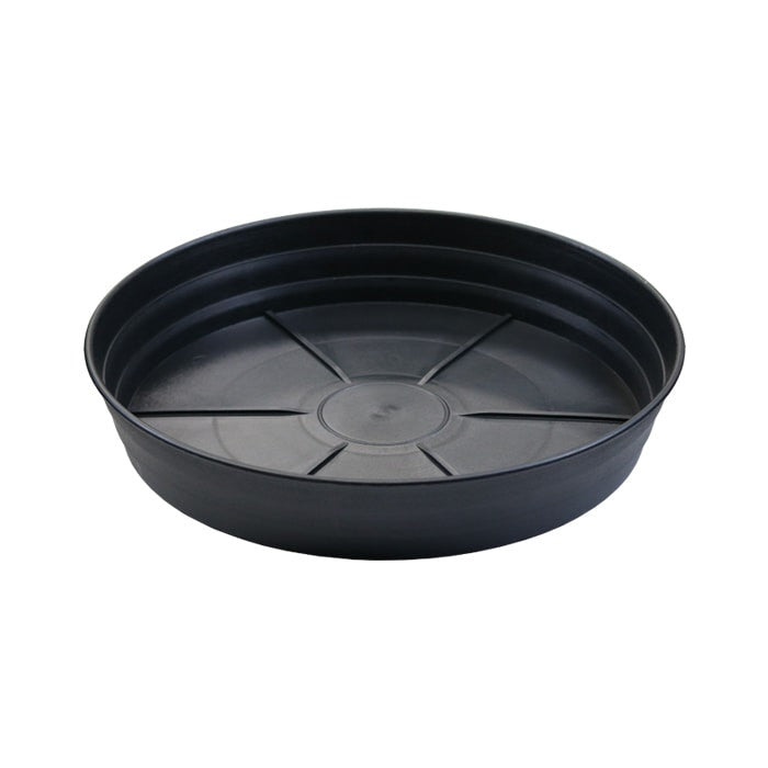 12" Grow1 Premium Black Injection Pot Saucers