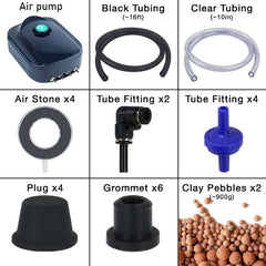 Grow1 Deep Water Culture Hydroponic System - 4 Buckets - 908400