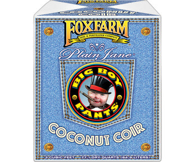 Fox Farm Plain Jane Big Boy Pants Coco Coir, 3 Cubic Feet - Pack of 1