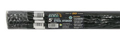 Grower's Edge Deluxe Steel Stake 7/16 in Diameter 5 ft - (100/Cs) Case of 3