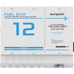 Autopilot FUEL SX12 - 12 Light Controller with Single Trigger Cord and X-Plugs, 120/240V