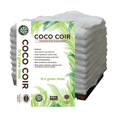 Char Coir 100% RHP Certified Coco Coir, 50 Liter - Pallet of 85 Bags